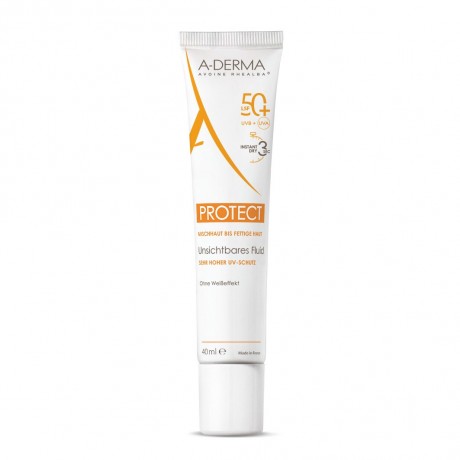 A-DERMA PROTECT SPF 50+ unsichtbares Fluid Невидимый флюид PROTECT SPF 50+