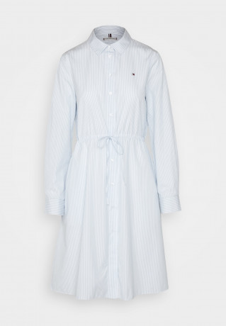 Tommy Hilfiger ITHAKA KNEE SHIRT DRESS  Shirt dress blue ПЛАТЬЕ-РУБАШКА ITHACA KNEE SHIRT DRESS Платье-рубашка синий