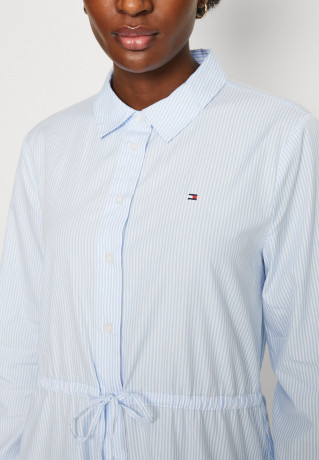 Tommy Hilfiger ITHAKA KNEE SHIRT DRESS  Shirt dress blue ПЛАТЬЕ-РУБАШКА ITHACA KNEE SHIRT DRESS Платье-рубашка синий