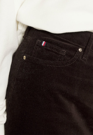 Tommy Hilfiger SKIRT A-line skirt chocolate ЮБКА Юбка А-силуэта шоколад