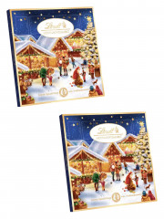Lindt Адвент-календарь 2025 &quot;Рождественская ярмарка&quot;, 24 конфеты, 19 х 19 см, 230 г, 2 штуки