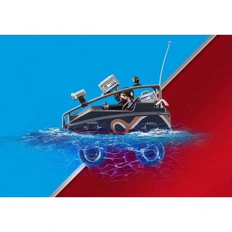 PLAYMOBIL PLAYMOBIL 70781 Polizei-Fallschirm: Verfolgung des Amphibien-Fahrzeugs PLAYMOBIL 70781 Полицейский парашют: погоня за амфибией