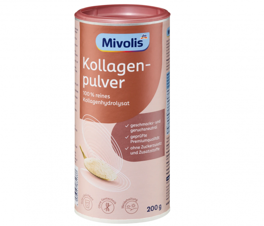 Mivolis Kollagen Pullver 200g x 2stk, Коллаген, 100% чистый гидролизат коллагена, Германия, 200 г x 2 упаковки