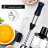 CALIYO CALIYO Stabmixer Stabmixer Set,4 in 1 Stabmixer, 1000 Watt mit 5 Geschwindigkeiten Einstellbar Purierstab Edelstahl  Ручной блендер CALIYO, набор ручных блендеров, ручной блендер 4 в 1, мощность 1000 Вт, 5 скоростей, регулируемый очищающий стержень