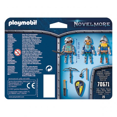 PLAYMOBIL PLAYMOBIL 70671 3er Set Novelmore Ritter PLAYMOBIL 70671 Набор из 3 рыцарей Novelmore