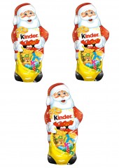 kinder Schokolade Weihnachtsmann Киндер Шоколадный Дед Мороз, 18см, 3шт х 110г, 330 грамм