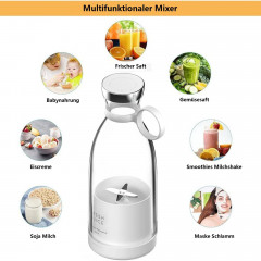 iceagle iceagle Smoothie-Maker 350ml Mini-Mixer, frischer Saft, kleiner Mixer mit USBSmoothie-Mixer, 20000r/min, 304 sus, leicht zu tragen, Anti-False-Touch  Iceagle Smoothie Maker, мини-блендер на 350 мл, свежий сок, небольшой блендер с USB-блендером для