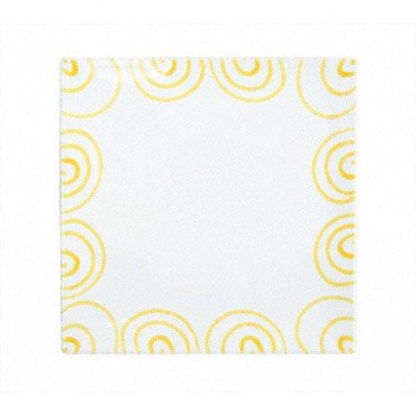 Gmundner Keramik Gmundner Keramik Gelbgeflammt Platzteller eckig 31x31x2,8 cm Gmundner керамическая желтая пламенная подложка квадратная 31x31x2,8 см