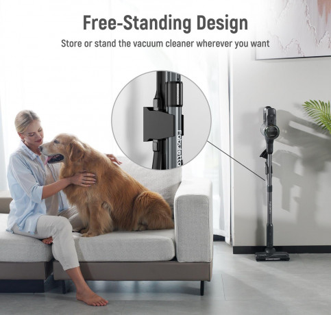 FABULETTA FABULETTA Akku-Hand-und Stielstaubsauger, 250,00 W, Beutellos, 24000Pa Akku Staubsauger,6-in-1 Leichter Kabelloser Staubsauger2500mAh Беспроводной ручной пылесос FABULETTA, 250,00 Вт, без мешка, пылесос с аккумулятором 24000 Па, легкий беспрово