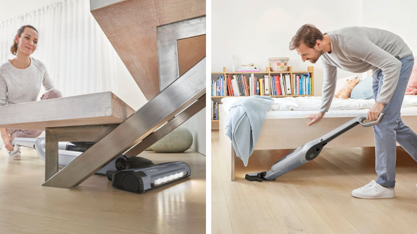 BOSCH BOSCH Akku-Hand-und Stielstaubsauger Flexxo Gen 2 Serie 4 BBH3K2801, beutellos, 28 V, Power Duse mit LED, integriertes Zubehor, silber  Беспроводной ручной пылесос BOSCH Flexxo Gen 2 Series 4 BBH3K2801, без мешка, 28 В, мощная насадка со светодиодом