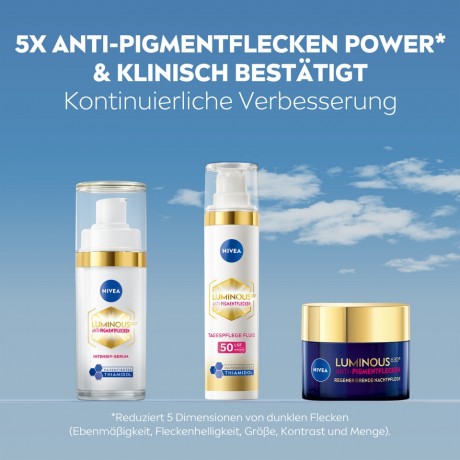 NIVEA Cellular Luminous 630 Anti-Pigmentflecken Tagespflege Fluid LSF 50, 40 ml, Нивеа Дневной флюид для лица, SPF 50, Luminous630, против пигментных пятен, 40 мл