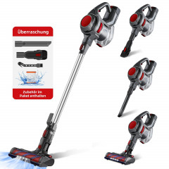 Authmic Authmic Akku-Stielstaubsauger Akku Staubsauger, Staubsauger Kabellos mit 25000pa Saugkraft, Akkusauger, Bis zu 50 Min Laufzeit, 1.3L Staubbehalter, kabelloser Staubsauger fur Tierhaare,Teppich und Hartboden Staubsauger-A Authmic беспроводной пылес