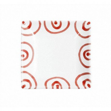 Gmundner Keramik Gmundner Keramik Rotgeflammt Snackschale 11x11x2,8 cm Миска для закусок Gmundner керамическая пламенная красная 11x11x2,8 см