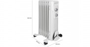 Clatronic Clatronic Olradiator RA 3735 weiss, 7 Heizrippen weiss Clatronic Olradiator RA 3735 белый, 7 нагревательных ребер