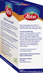 Abtei Aktiv Kollagen 5.000 Trinkampullen 10 Trinkampullen x 25 ml (250 ml), Abtei Питьевой коллаген 5000 мг с витаминами и минералами для хрящей, костей и мышц, 10 питьевых ампул × 25 мл (250 мл)