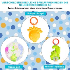 COSTWAY® Spieldecke Krabbeldecke mit 2 Spielbogen Игровой коврик Коврик для ползания с 2 игровыми дугами