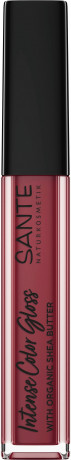 SANTE Intense Color Gloss 03 Stubborn Plum, 5.3 g, Санте Блеск для губ Intense Color Gloss, оттенок 03 Stubborn Plum, сливовый, 5,3 г