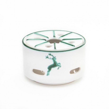 Gmundner Keramik Gmundner Keramik Gruner Hirsch Stovchen / Teewarmer Glatt d: 14 cm / h: 8,7 cm Gmundner Ceramics Green Deer Warmer / Tea Warmer Smooth d: 14 см / h: 8,7 см