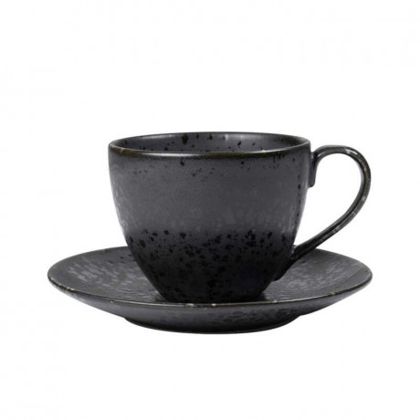 Bitz Bitz Classic black Tasse 0,24 L mit Untertasse 2-tlg. Чашка Bitz Classic черная 0,24 л с блюдцем 2 шт.