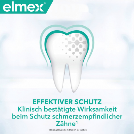 elmex Zahnpasta Sensitive Doppelpack (2 x 75 ml), 150 ml, Зубная паста Sensitive для бережного ухода за чувствительными зубами, 2 × 75 мл