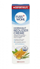 FUSSWOHL Hornhaut Reduziercreme  Крем для уменьшения мозолей, интенсивный уход за потрескавшейся и сухой кожей стоп  75 г