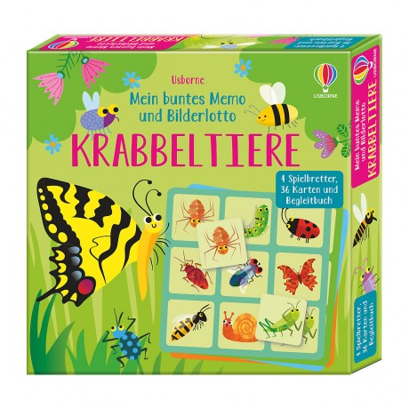 Usborne Verlag Mein buntes Memo und Bilderlotto: Krabbeltiere Моя красочная памятка и розыгрыш картинок: ползающие животные
