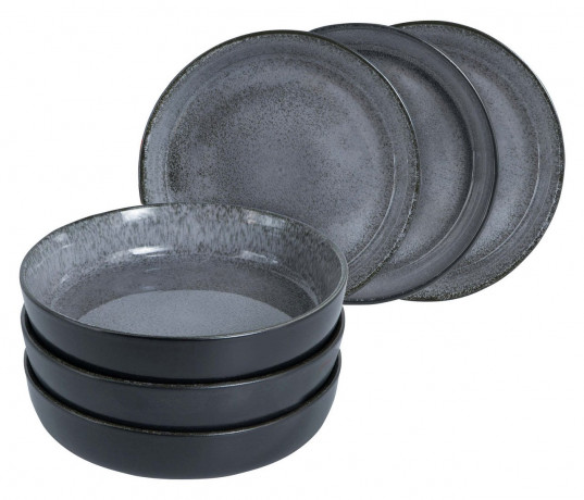 Moritz & Moritz Moritz & Moritz Suppenteller 6-tlg. DIGITAL anthrazit Суповые тарелки Moritz & Moritz 6 шт. ЦИФРОВОЙ