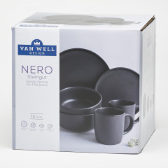 Van Well Van Well Kombiservice 16-tlg. NERO schwarz Комбинированный сервиз Van Well 16 шт. НЕРОН