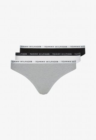 Tommy Hilfiger 3 PACK Briefs medium grey heather/white/black 3 НАБОР трусов средний серый вереск/белый/черный