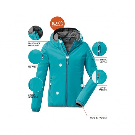 killtec Soft Shell Jacke KOS 164 GRLS SFTSHLL JCKT Softshelljacken Куртка софтшелл KOS 164 GRLS SFTSHLL JCKT куртки софтшелл