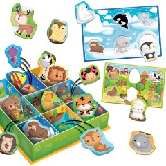 Lisciani Montessori Baby Pinnwand Gluckliche Tiere Детская доска Монтессори Счастливые животные