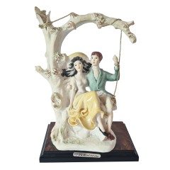 MIRIAM Valentino Фарфоровая статуэтка &quot;Двое на качелях&quot;, 19см, Германия, 1950-60гг.