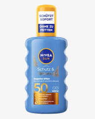 NIVEA SUN Sonnenspray Schutz &amp; Bräune LSF 50, Солнцезащитный спрей для защиты от загара SPF 50, 200 мл