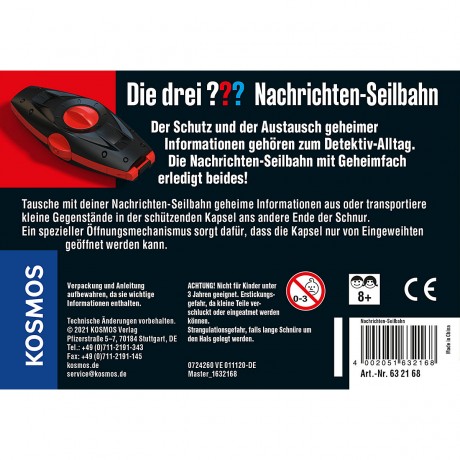 Kosmos Die drei ?????? Nachrichten-Seilbahn (grosse Dose) Три ?????? Новостная канатная дорога (большая банка)