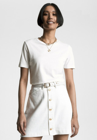 Tommy Hilfiger RELAXED FIT Basic T-shirt ecru RELAXED FIT Базовая футболка экрю