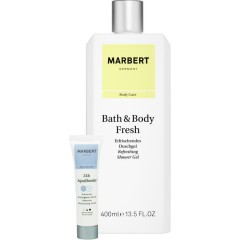 Marbert (Марберт)  Bath &amp; Body Fresh Shower Gel Гель для душа, + AquaBooster Serum 15 мл / 400 мл