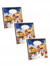Lindt Mini-Tisch-Adventskalender Weihnachtsmarkt Адвент-календарь 2025 Рождественская ярмарка, 24 конфеты, 19 х 19 см, 350 г, 3 штуки