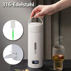 BUMHUM BUMHUM Reise-Wasserkocher Reise-Wasserkocher 300W Reise-Elektrisch-Wasserkocher, 500 ml Tragbarer Mini-Heizbecher, Thermobecher 316 Edelstahl-Liner  Дорожный чайник BUMHUM Дорожный чайник, 300 Вт, дорожный электрический чайник, портативная мини-чаш