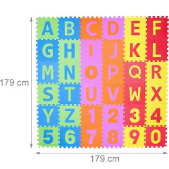 relaxdays Spielmatte Puzzle 86-teiliges Set Пазл с игровым ковриком