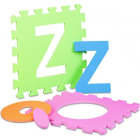 relaxdays Spielmatte Puzzle 86-teiliges Set Пазл с игровым ковриком