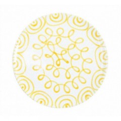 Gmundner Keramik Gmundner Keramik Gelbgeflammt Platzteller Cup d: 32 cm / h: 2,2 cm Gmundner Ceramics Flamed Yellow Charger Plate Cup d: 32 см / высота: 2,2 см