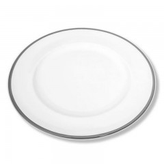 Gmundner Keramik Gmundner Keramik Grauer Rand Speiseteller mit Fahne Gourmet 29 cm Керамическая тарелка Gmundner с серым краем и ободком для гурманов 29 см