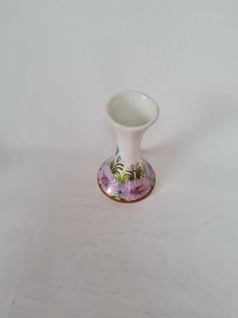 Alba Adriatiс Ваза фарфоровая "Сиреневые цветы", 15см x 9см, 1960-70гг.