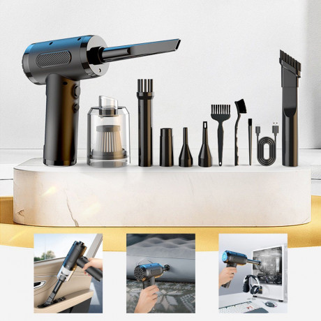 Hikeren Hikeren Akku-Handstaubsauger 68W Staubsauger und Geblase,mit mehreren Dusen,Mundstucken,Bursten, Staub blasen Беспроводной ручной пылесос Hikeren Пылесос и воздуходувка мощностью 68 Вт, с несколькими насадками, мундштуками, щетками и системой выд