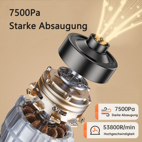 OKWISH OKWISH Akku-Handstaubsauger Handstaubsauger Autostaubsauger Staubsauger Bodenstaubsauger Kabellos, 120,00 W, Beutellos, 3 in 1 7500Pa 6000mA-Akku Wohnungen Auto  Беспроводной ручной пылесос OKWISH, ручной пылесос, автомобильный пылесос, пылесос для