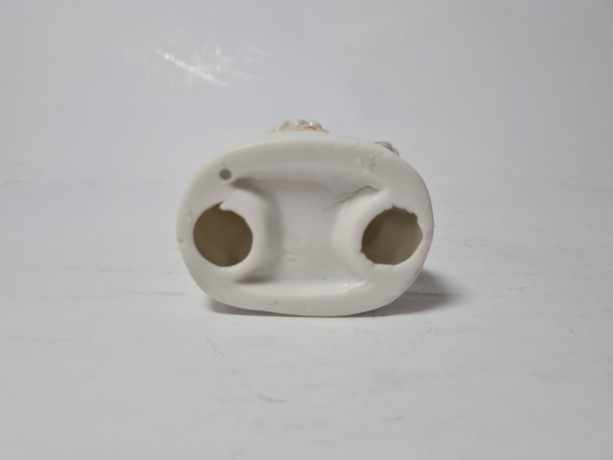 Винтажная статуэтка "Корейская девочка с котенком", 7см х 12см, Корея, 1960-70гг.