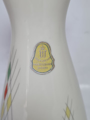 Ваза винтажная, Winterling Marktleuthen Bavaria с геометрическим декором, фарфор, 18 x 9 см, Германия, 1960-1970гг.