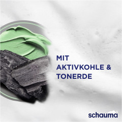 Schauma 3in1 Shampoo Intensive Reinigung, 400 ml, Schauma мужской шампунь-гель 3in1 Intensive Reinigung с активированным углём, глиной и провитамином B5 для волос, тела и лица, 400 мл