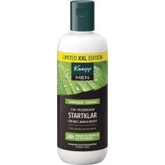 Kneipp MEN 3 in 1 Dusche Startklar Limited XXL Edition, 400 ml, Kneipp мужской гель для душа 3 в 1 «Готов к старту» для тела, лица и волос, 400 мл
