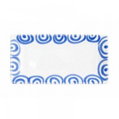 Gmundner Keramik Gmundner Keramik Blaugeflammt Snackschale 22x11x2,7 cm Миска для закусок Gmundner керамическая с синим пламенем 22x11x2,7 см